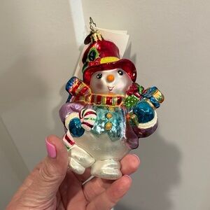 Christopher Radko Festive Snowman. Dapper Drifty.